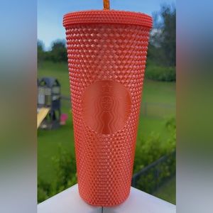 Starbucks 2022 Fall Orange Pearl Stud Tumbler